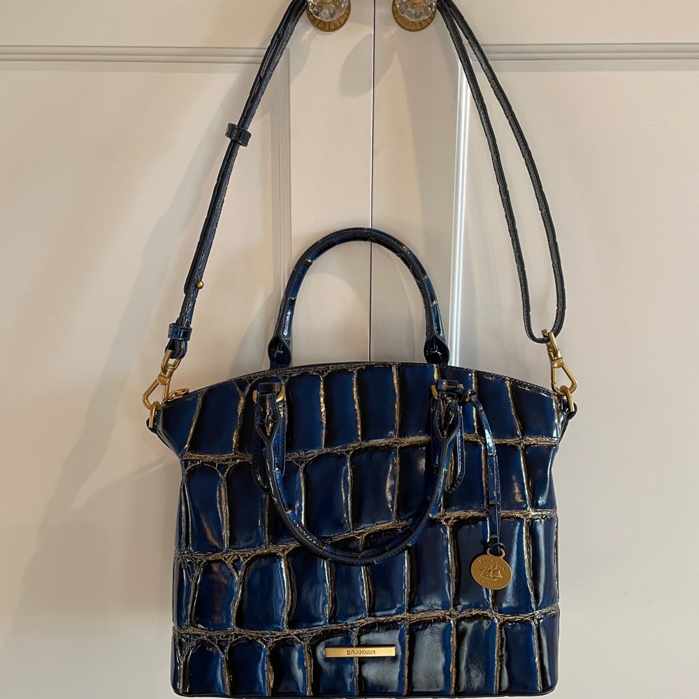 Brahmin Duxbury Satchel in Anchor Nerina NWOT with Dust Bag